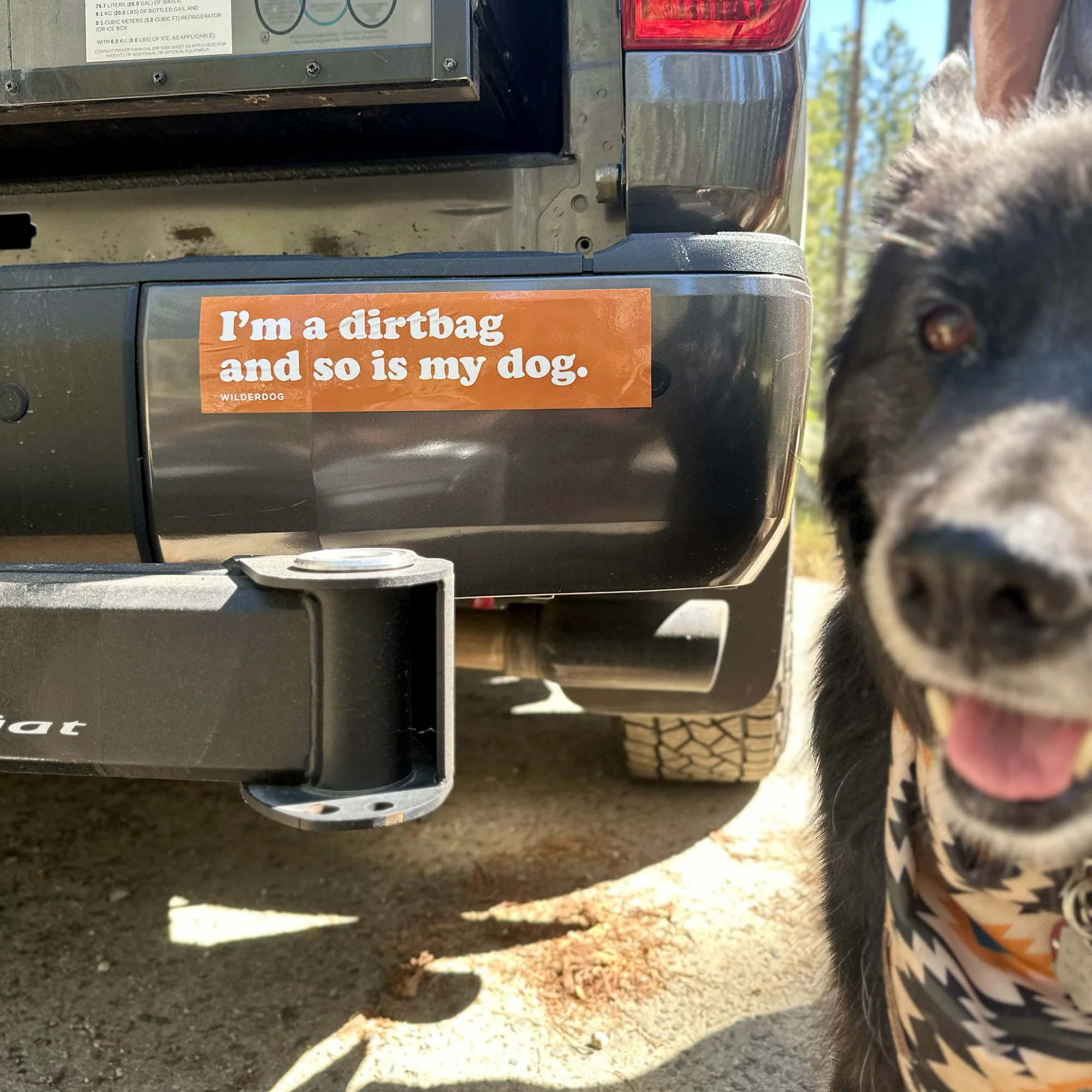 Dirtbag Bumper Sticker - Image 2