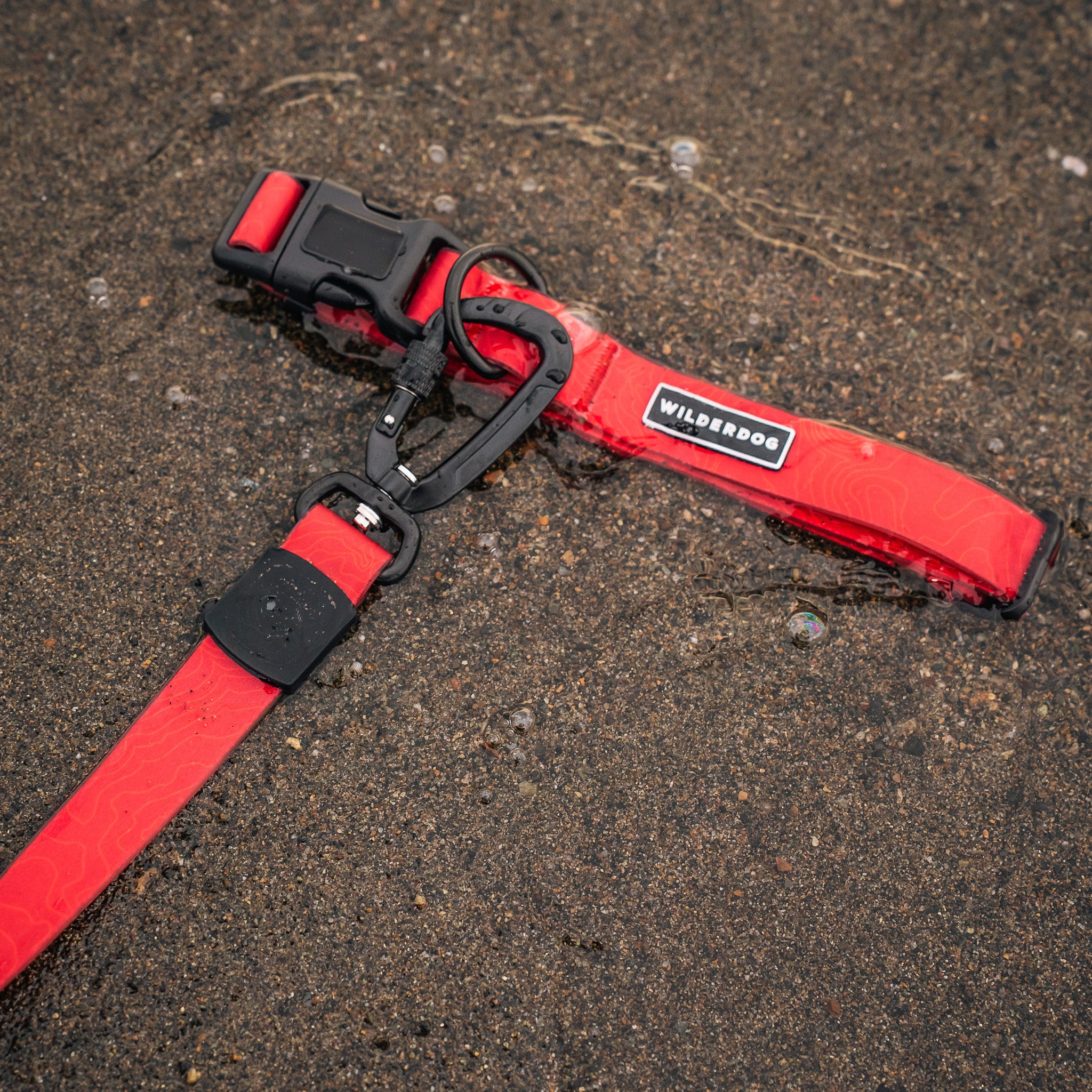 Red Waterproof Pro Leash + Collar Bundle - Image 3